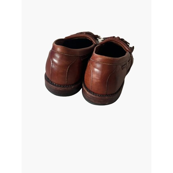 Allen Edmonds Cody LeatherTassel Kiltie Weave Loafers Men's Size 10 Brown - Picture 7 of 10